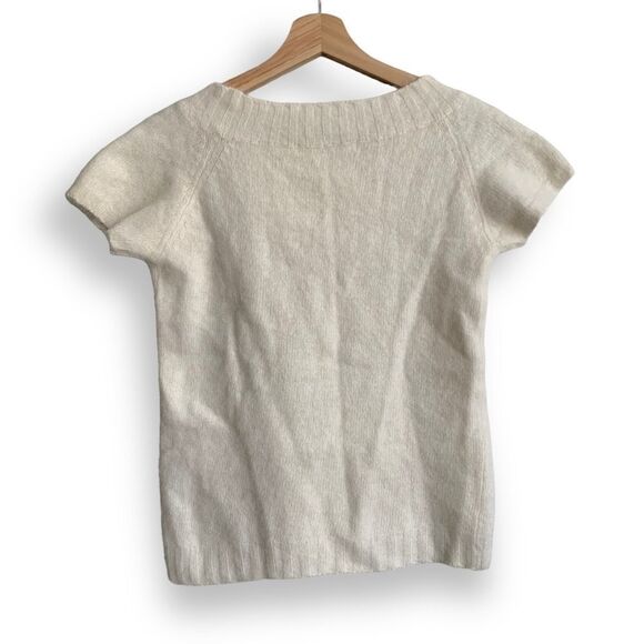 Angora Sweater Shirt M Beth Comb Studio Crew Neck Sleeveless Vest Mohair - Picture 6 of 12